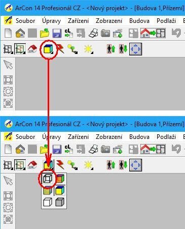 Obrázek 3: Typ zobrazení Drátový model Obrázek 3: Typ zobrazení Drátový model