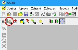 Obrázek 2: Půdorysné zobrazení barevné