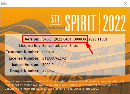 SPIRIT 2022.09 CZ – update